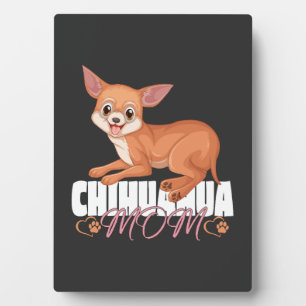 Chihuahua-Mutter-Shirt Muttertag Haustierbesitzer Fotoplatte