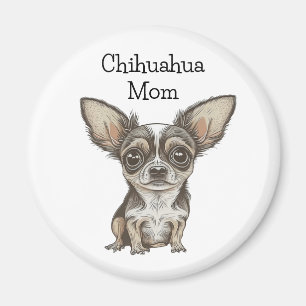 Chihuahua-Mutter   Stolze Chi-Besitzerin Magnet