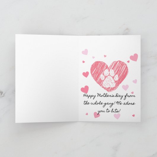 Chihuahua-Muttertagskarte Dankeskarte (Innenseite)