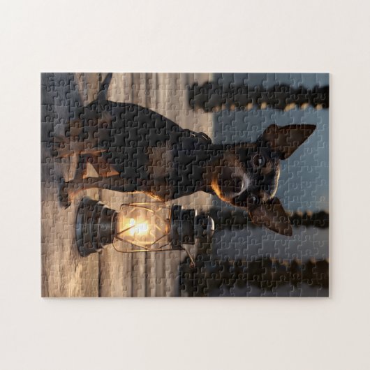 Chihuahua neben Lanturn Puzzle (Horizontal)