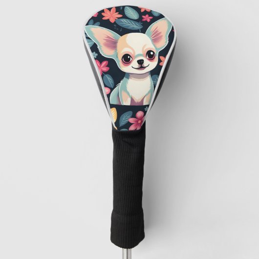 Chihuahua Niedlich Dog Golf Headcover (Vorderseite)