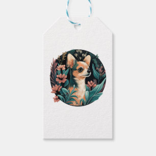 Chihuahua Niedlich Hund Schöne Blume Girl Geschenkanhänger
