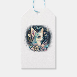 Chihuahua Niedlich Hund Schöne Blume Girl Geschenkanhänger