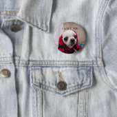 Chihuahua niedlich, ich wähe dir Liebe Valentines Button (Beispiel)