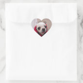 Chihuahua niedlich, ich wähe dir Liebe Valentines Herz-Aufkleber (Tasche)