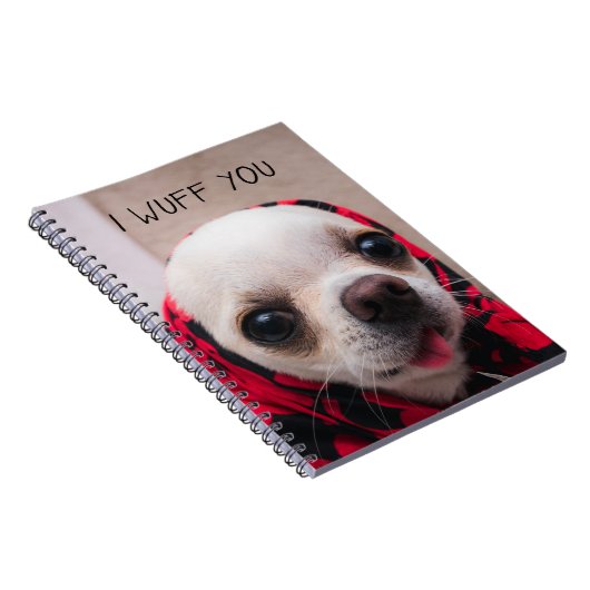 Chihuahua niedlich, ich wähe dir Liebe Valentines Notizblock (Rechte Seite)