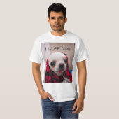 Chihuahua niedlich, ich wähe dir Liebe Valentines T-Shirt (Vorne ganz)