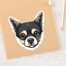Chihuahua Niedlicher Hundefanke Welpe Cartoon Kont