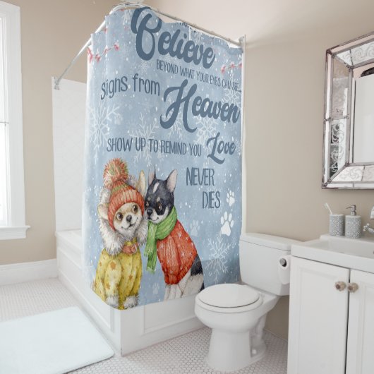Chihuahua - Niedliches Welpenweihnachtsgeschenk, Duschvorhang (Beispiel)
