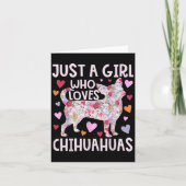 Chihuahua nur ein Mädchen, das Chihuahuas Hund Flo Karte (Vorderseite)