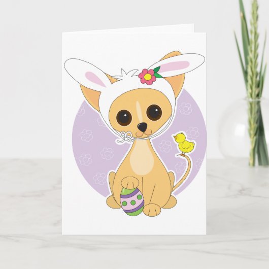Chihuahua Oaster Feiertagskarte (Vorderseite)