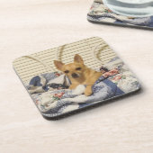 Chihuahua oder Ihr Foto 6 Stück Untersetzer Set (Linke Seite)