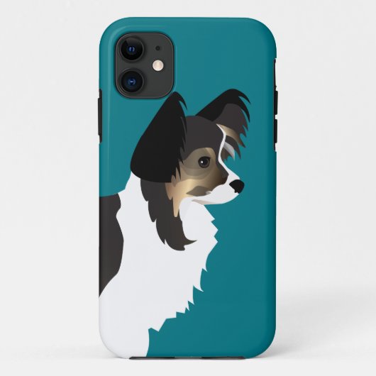 Chihuahua oder Papillon Basic Design Case-Mate iPhone Hülle (Rückseite)