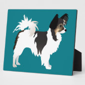 Chihuahua oder Papillon Basic Design Fotoplatte (Seite)