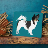 Chihuahua oder Papillon Basic Design Fotoplatte (Seite)