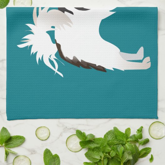 Chihuahua oder Papillon Basic Design Geschirrtuch (Gefaltet)