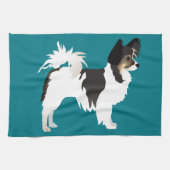 Chihuahua oder Papillon Basic Design Geschirrtuch (Horizontal)