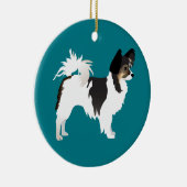 Chihuahua oder Papillon Basic Design Keramikornament (Rechts)
