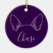 Chihuahua Ornament (Om Logo) (Vorne)