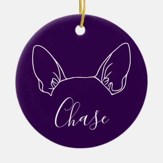 Chihuahua Ornament (Paw Prints) (Vorne)