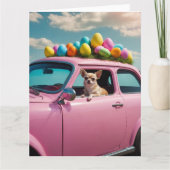 Chihuahua Ostereier Karte (Vorderseite)