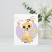 Chihuahua Ostern Feiertagspostkarte (Stehend Vorderseite)