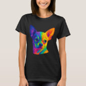 Chihuahua P Art Rtrait For Dog Owners T-Shirt (Vorderseite)