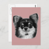 Chihuahua Painting Postkarte (Vorne/Hinten)