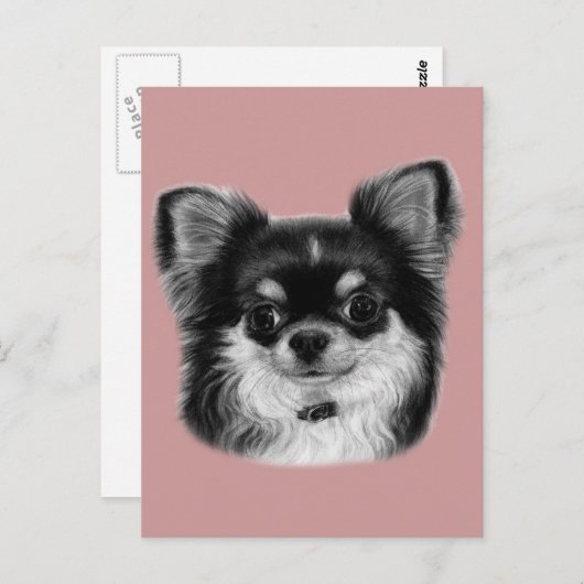 Chihuahua Painting Postkarte (Vorne/Hinten)