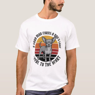 Chihuahua Papa Shirt Vintage Gravur Hunde Liebhabe