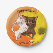 Chihuahua Paper Party Teller (Vorderseite)