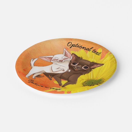 Chihuahua Paper Party Teller (Schrägansicht)