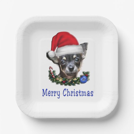 Chihuahua Pappteller (Vorderseite)