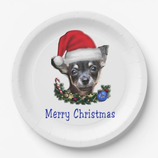 Chihuahua Pappteller (Vorderseite)