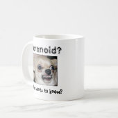 Chihuahua Paranoid Kaffeetasse (Vorderseite Links)