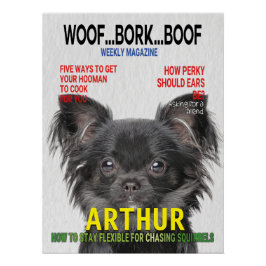 Chihuahua Parody Magazine Cover Poster