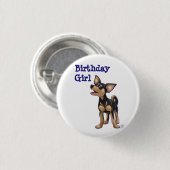 Chihuahua Party Center Button (Vorne & Hinten)