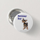 Chihuahua Party Center Button (Vorne & Hinten)