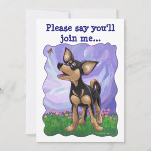 Chihuahua Party Center Einladung