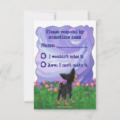 Chihuahua Party Center UAWG RSVP Karte (Rückseite)