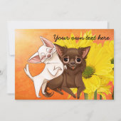 Chihuahua-Party Einladung (Vorderseite)