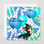 Chihuahua-Party Einladungen (Vorne/Hinten)