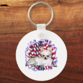 Chihuahua Patriot Schlüsselanhänger (Vorderseite)