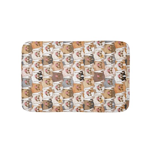 Chihuahua Pattern Badematte (Vorderseite)