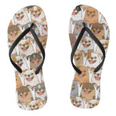 Chihuahua Pattern Badesandalen (Fußbett)