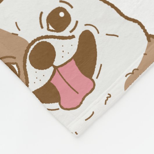 Chihuahua Pattern Fleecedecke (Ecke)