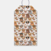 Chihuahua Pattern Geschenkanhänger (Vorderseite)