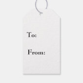 Chihuahua Pattern Geschenkanhänger (Rückseite)