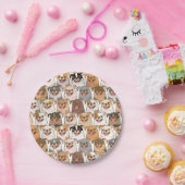 Chihuahua Pattern Pappteller (Party)