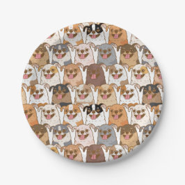 Chihuahua Pattern Pappteller